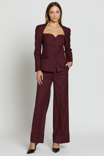 Bon Ton Blazer Bordeaux Macro