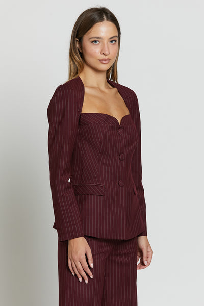 Bon Ton Blazer Bordeaux Macro