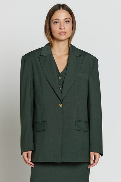 Boy Wool Blazer Verde