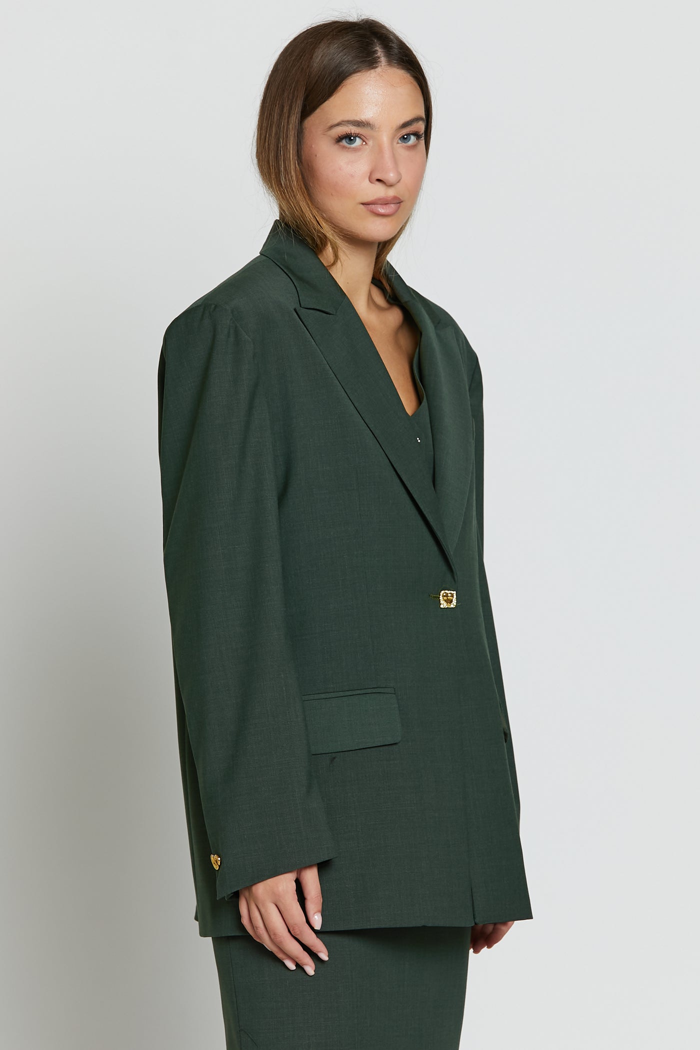 Boy Wool Blazer Verde