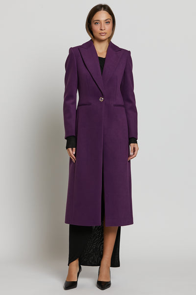 Silence Coat Aubergine