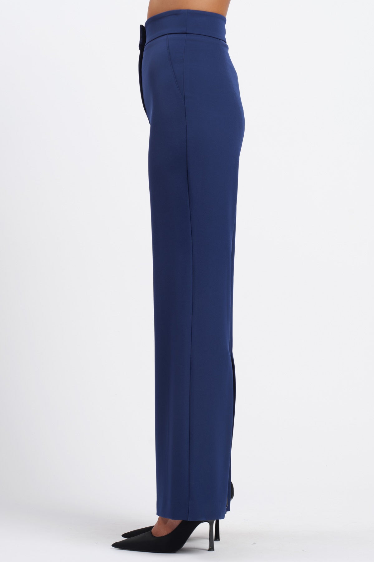 Pantalone Palazzo Spacchi Blu Navy