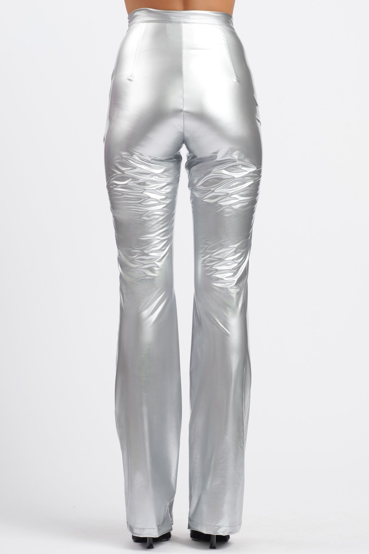 Pantalone Vinyl Skin Argento