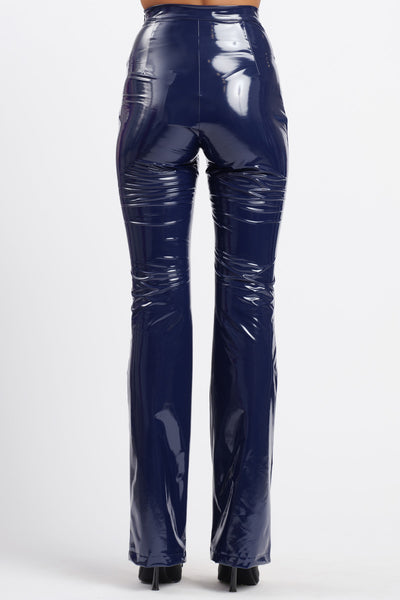 Pantalone Vinyl Skin Blu