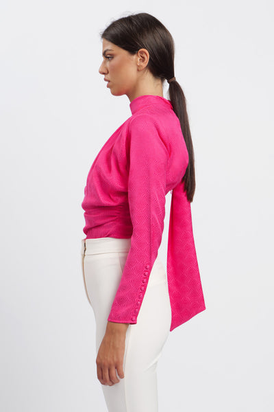 Body Neck Rombi Fucsia