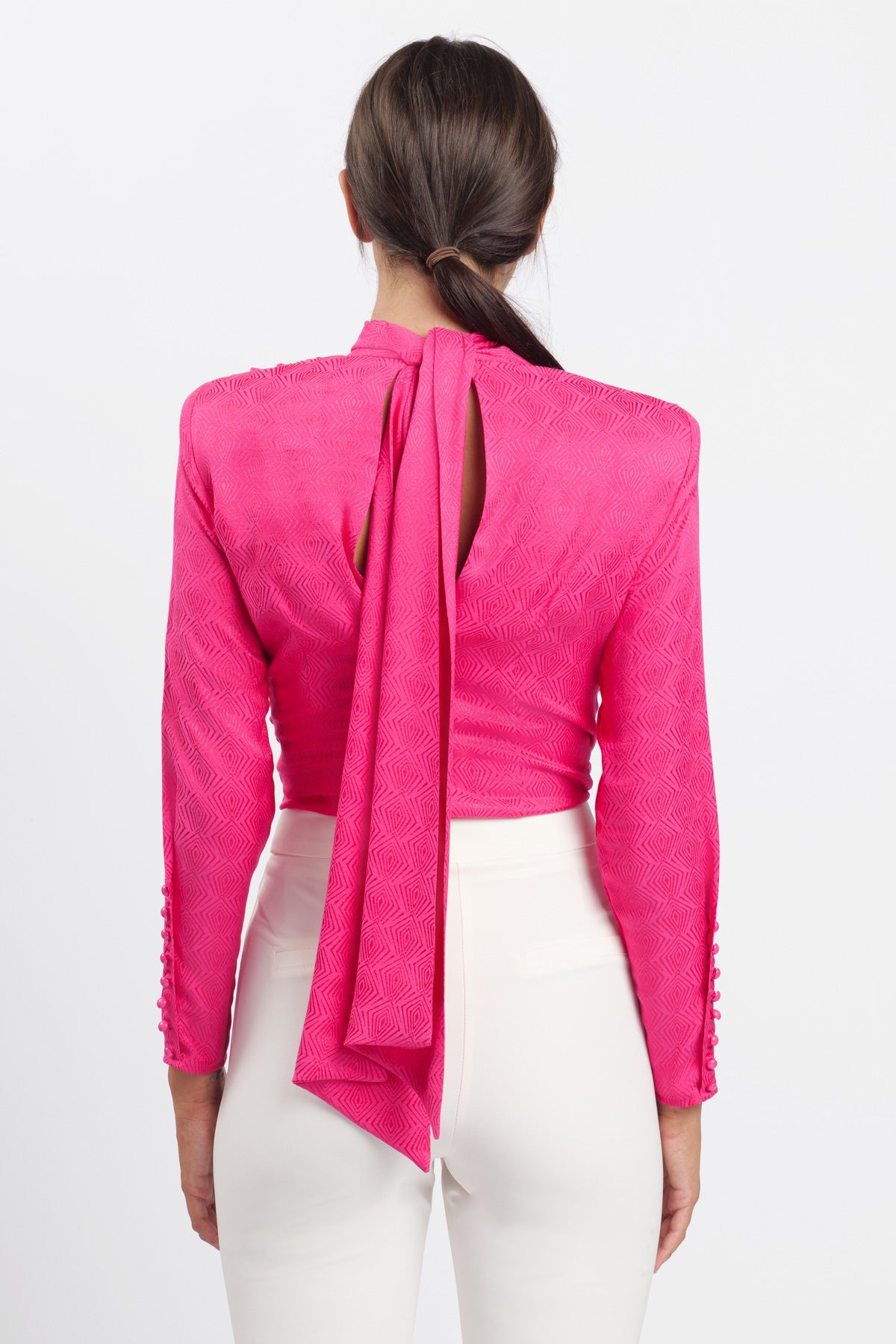 Body Neck Rombi Fucsia