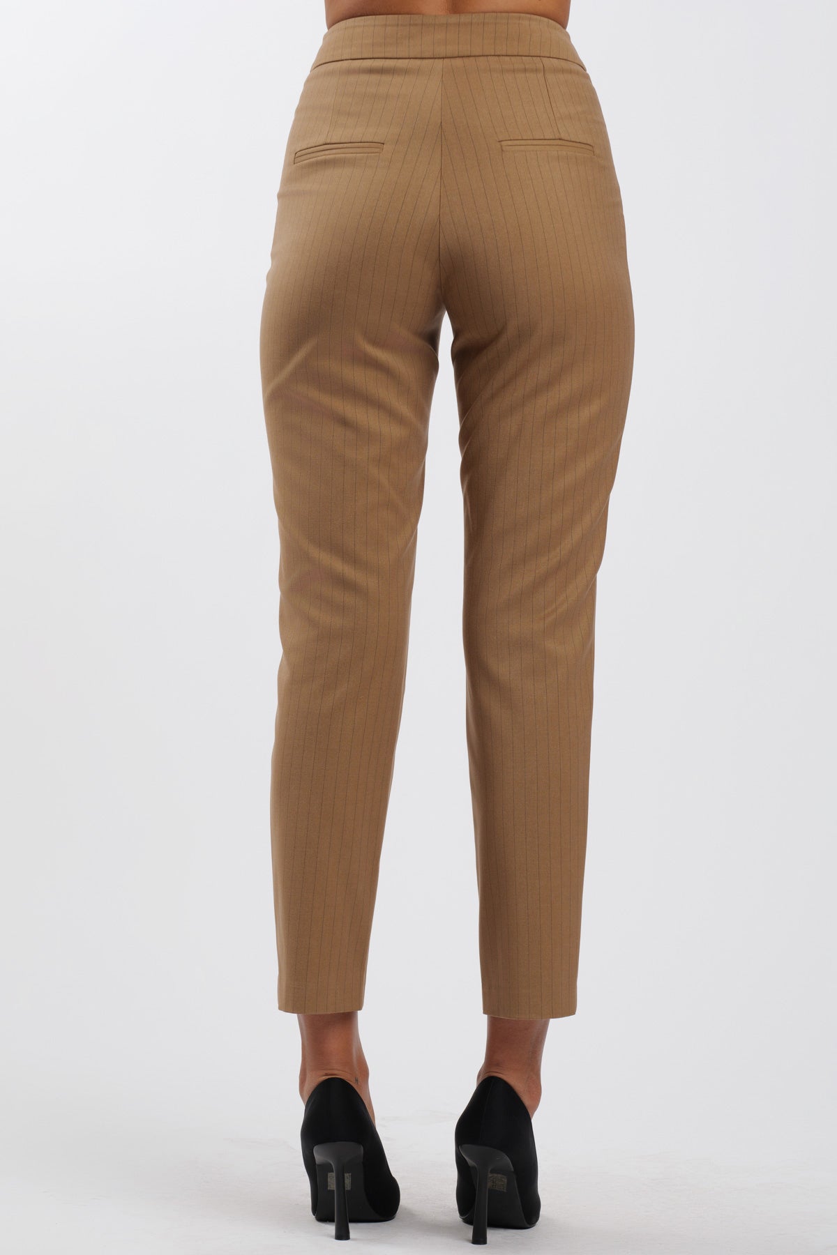 Pantaloni Basic Gessato Camel