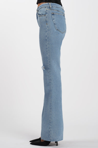 Denim Palazzo Strappato