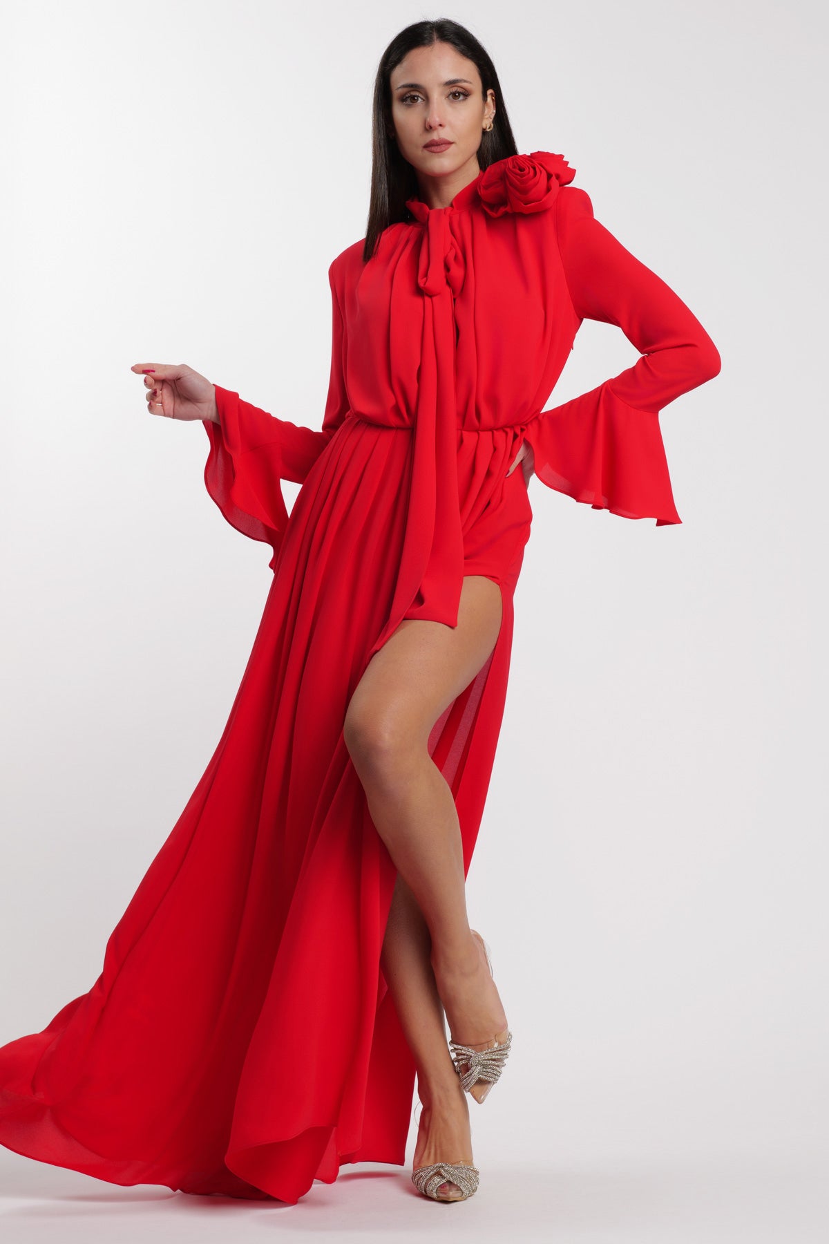 So Chic Dress Rosso