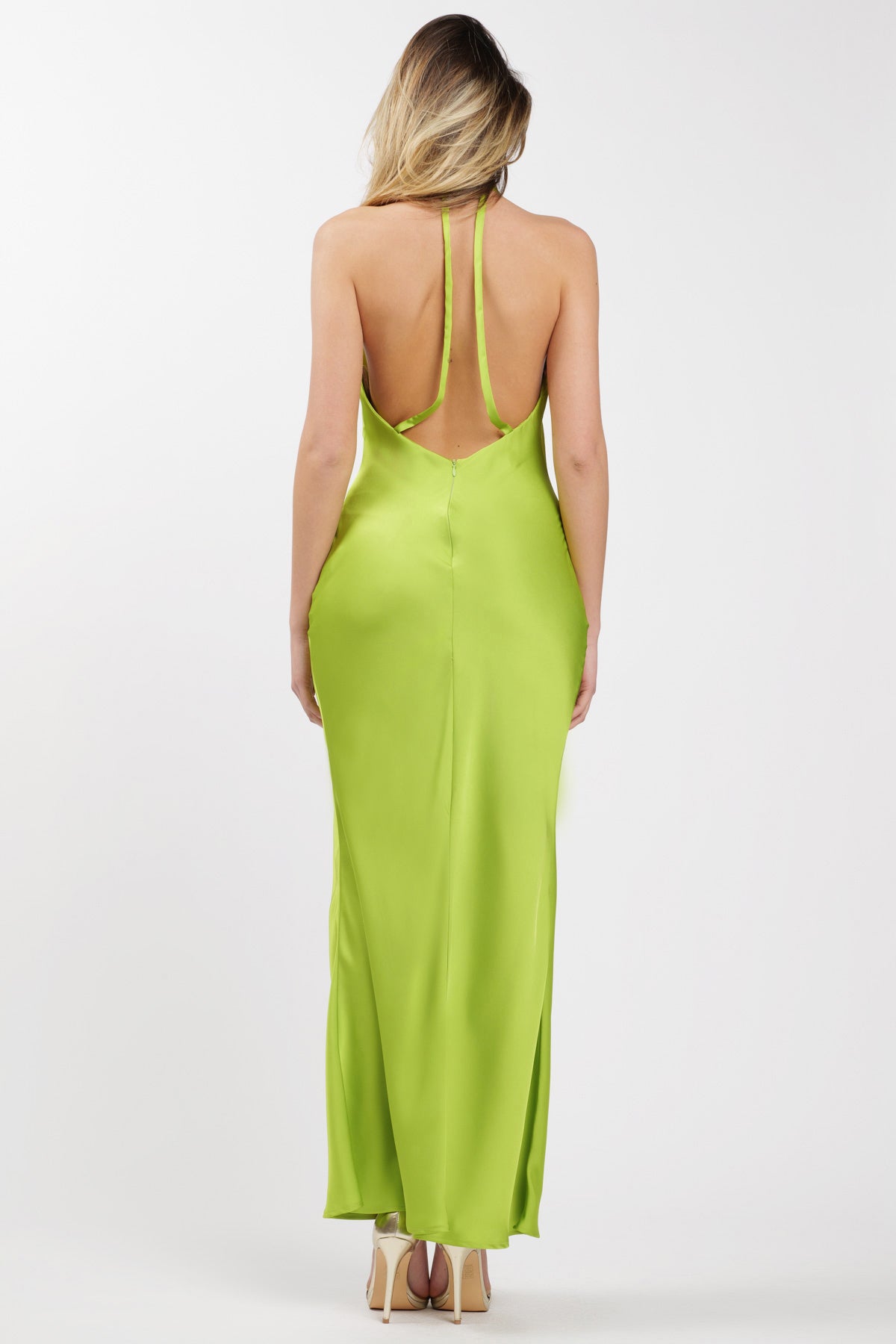 Keira Dress Chartreuse