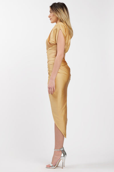 Megan Dress Gold