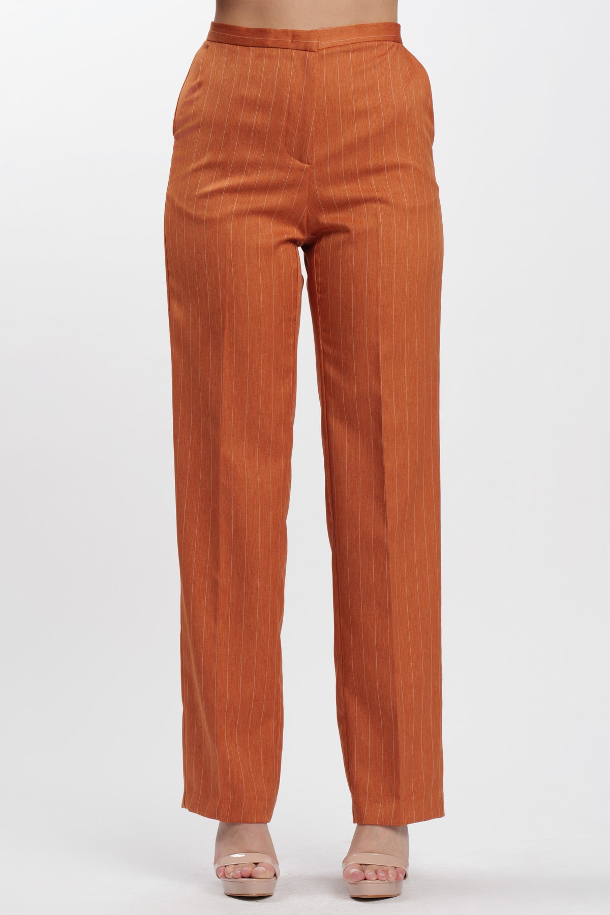Pants Pinstriped Tabacco