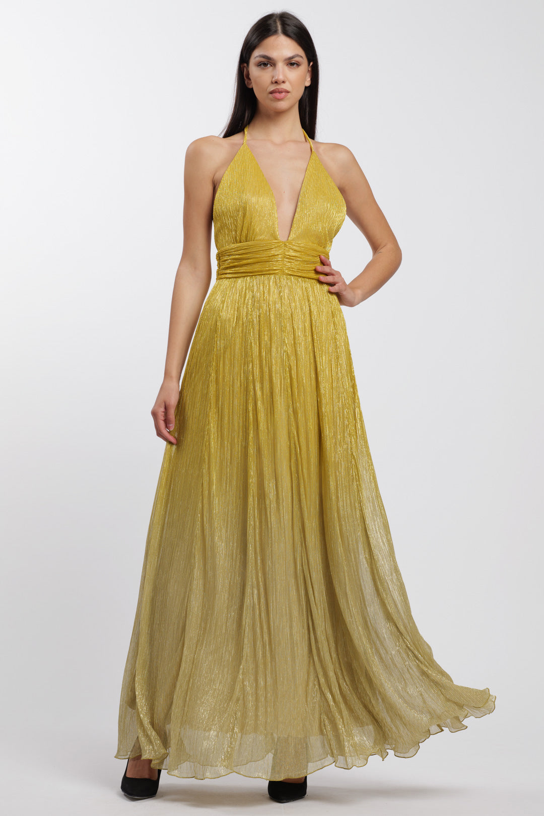 Empire Dress Gold