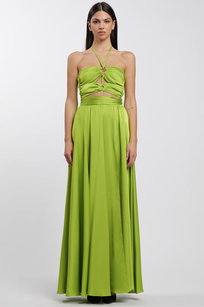 Rings Dress Chartreuse