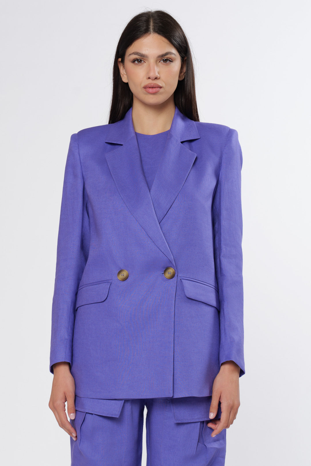 Linen Blazer Viola