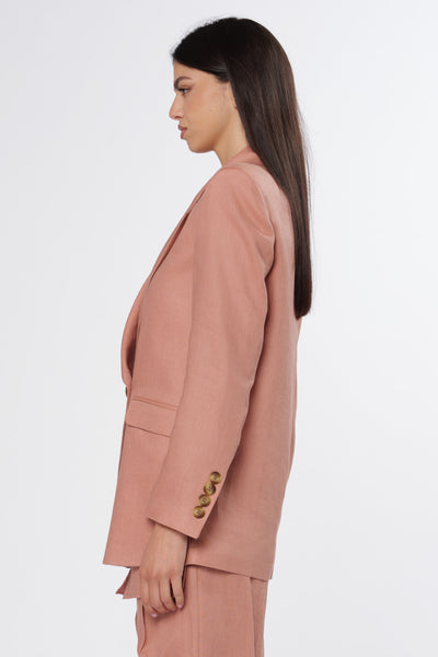 Linen Blazer Nude